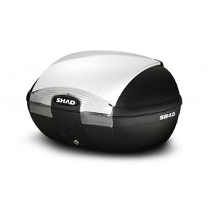 Top case with color cover SHAD SH45 weiß