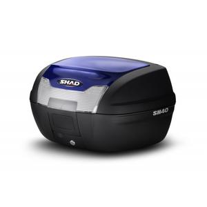 Top case with color cover SHAD SH40 blau