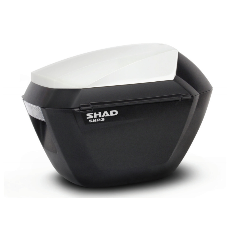 Side cases with color cover SHAD SH23 weiß