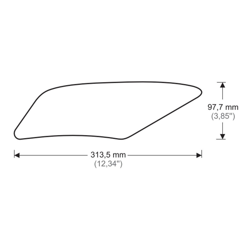 Tankseitenschutz PUIG ANTI-SLIP schwarz