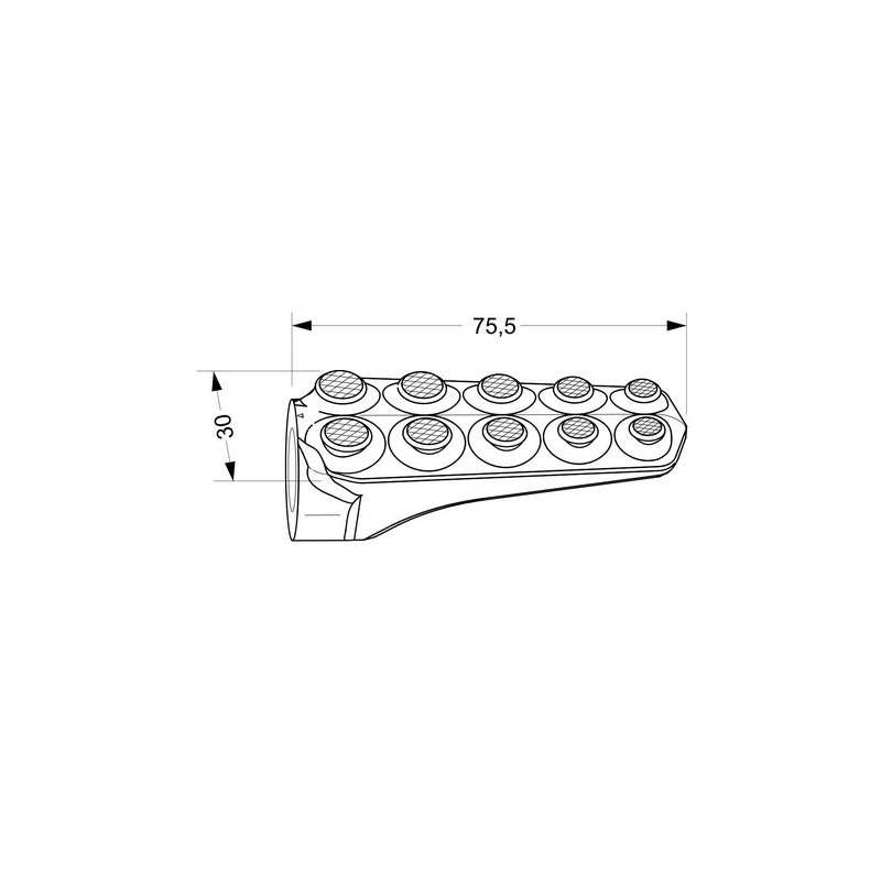 Fussratsen ohne Adapter PUIG HERITAGE schwarz