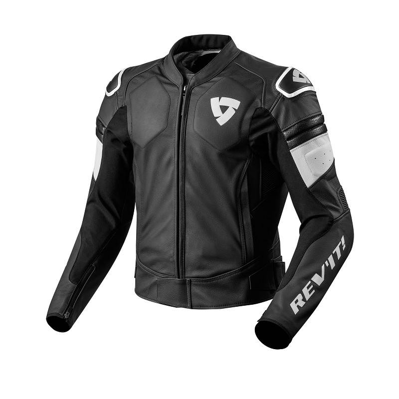 Revit Akira schwarz-weiße Motorradjacke