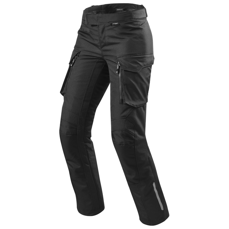 Revit Outback Motorradhose Damen Schwarz Gekürzt