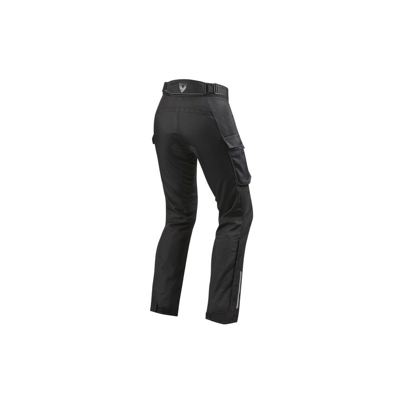 Revit Outback Motorradhose Damen Schwarz Gekürzt