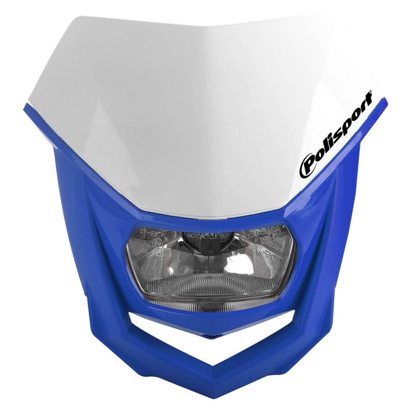 Maske mit Leuchte POLISPORT HALO White/blue