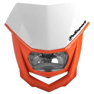 Maske mit Leuchte POLISPORT HALO White/orange