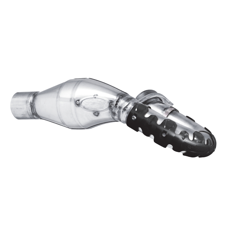 Exhaust head pipe guard POLISPORT ARMADILLO kurz schwarz