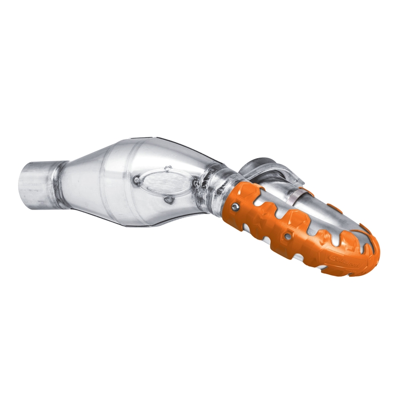 Exhaust head pipe guard POLISPORT ARMADILLO kurz orange