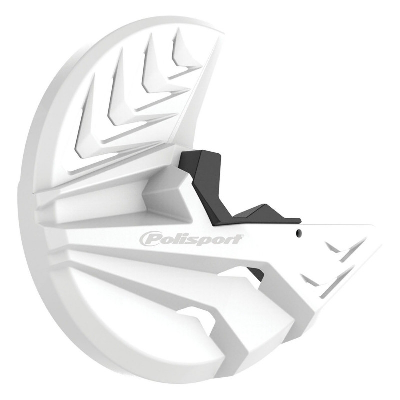 Disc & bottom fork protector POLISPORT white/black für HONDA CRF 450 R 2010-2014, HONDA CRF 250 R 2010-2014