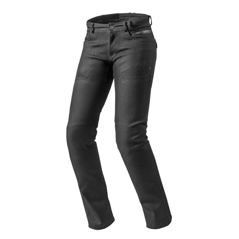 Damen Revit Orlando H2O RF Schwarz Motorrad Jeans Ausverkauf