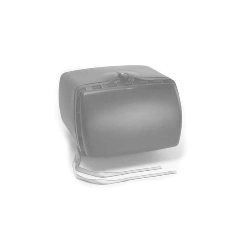 Top box PUIG MAXI BOX weiß with lock and attached with straps