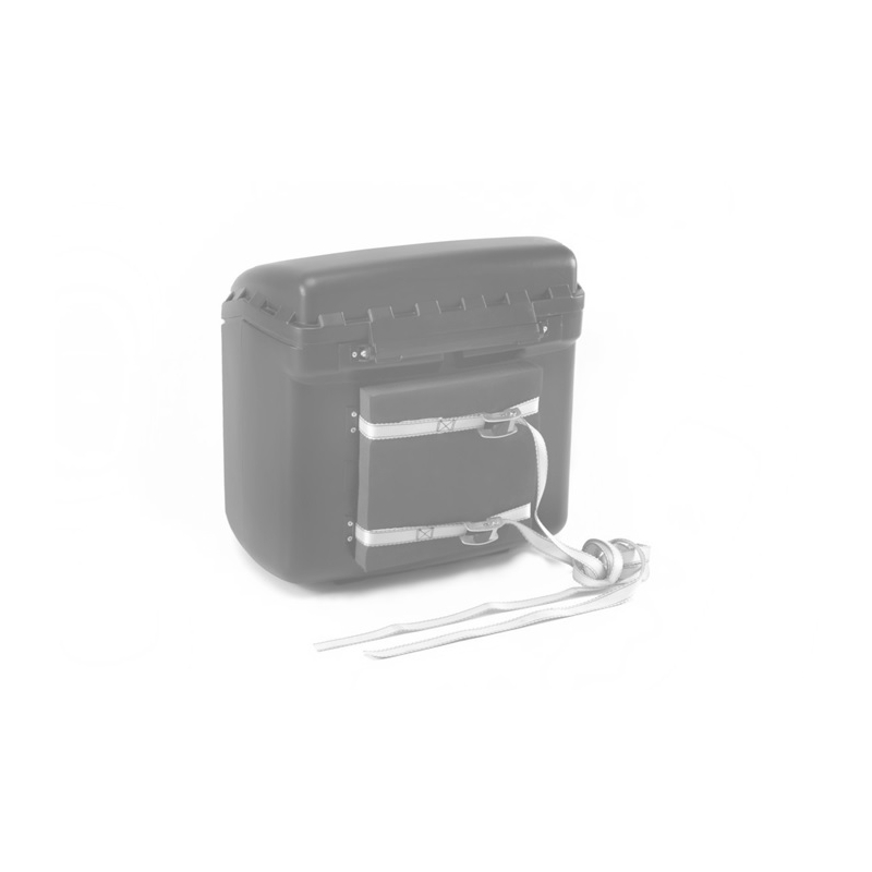 Top box PUIG MAXI BOX weiß with lock and attached with straps