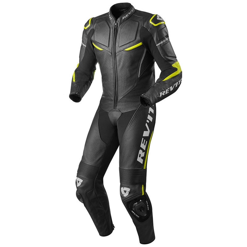 Einteiliger Jumpsuit Revit Masaru schwarz-fluo gelb