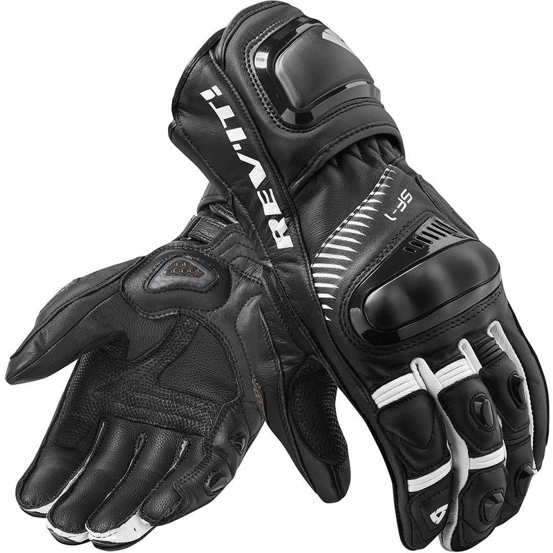 Revit Spitfire schwarz und weiß Motorradhandschuhe Ausverkauf