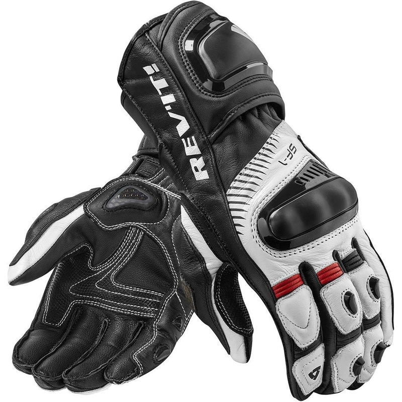 Motorradhandschuhe Revit Spitfire weiß und schwarz Ausverkauf