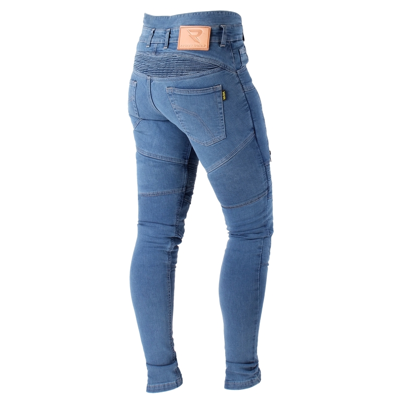 Women's Street Racer Klassisch Blau Motorrad Jeans Ausverkauf
