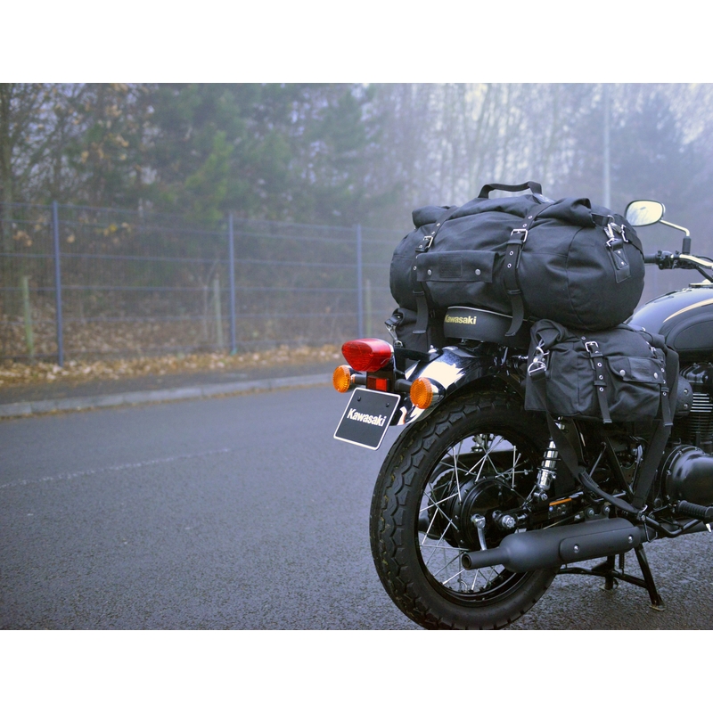 Oxford Heritage Schwarz 40l Motorrad Seitentaschen