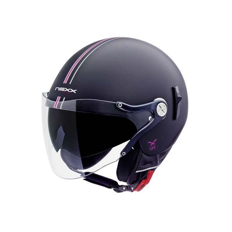 Nexx X 60 Bastille Schwarz und Rosa Open Motorradhelm Ausverkauf