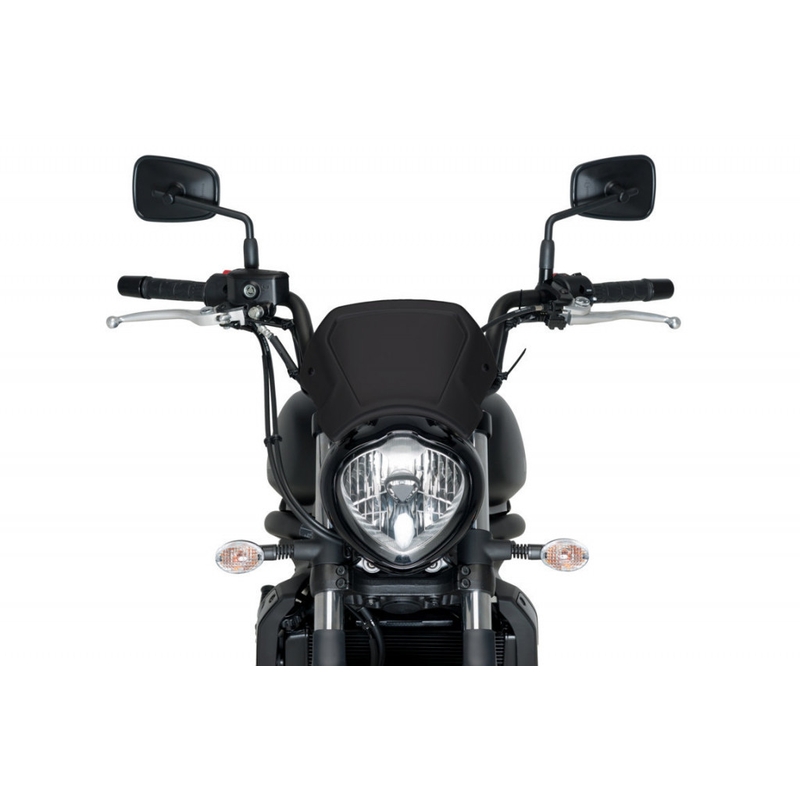 Windschirm PUIG FRONTAL PLATE schwarz Aluminium