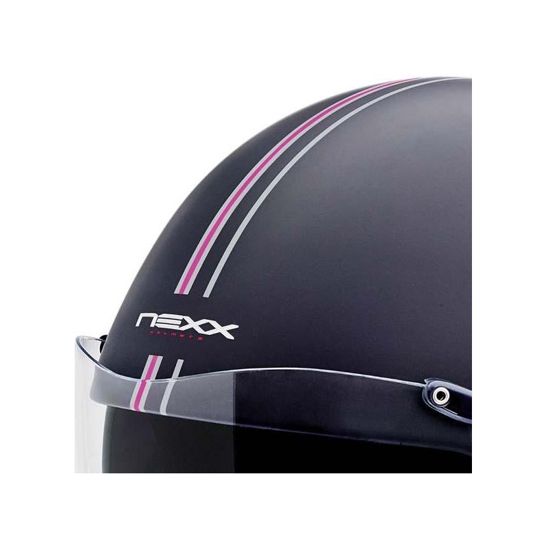 Nexx X 60 Bastille Schwarz und Rosa Open Motorradhelm Ausverkauf