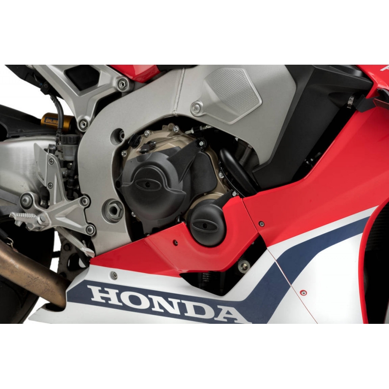 Engine protective covers PUIG schwarz included right, left and alternator caps