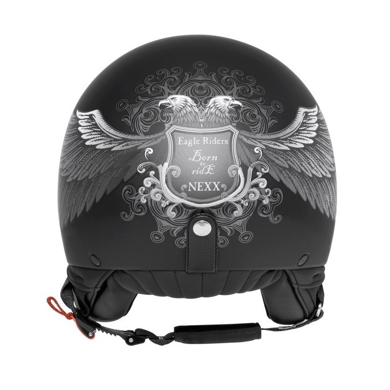 Nexx X.60 Eagle Rider Schwarz-Silber Open Helm