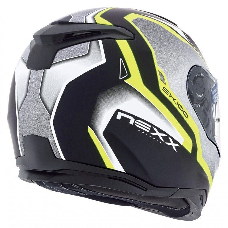 Motorradhelm Nexx SX 100 Blast schwarz-grau-fluo gelb Ausverkauf