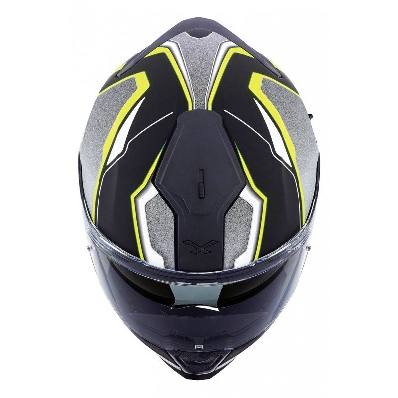 Motorradhelm Nexx SX 100 Blast schwarz-grau-fluo gelb Ausverkauf
