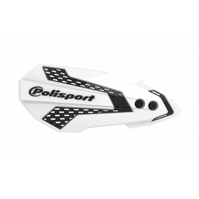 Handguard POLISPORT MX FLOW with mounting system weiß/schwarz