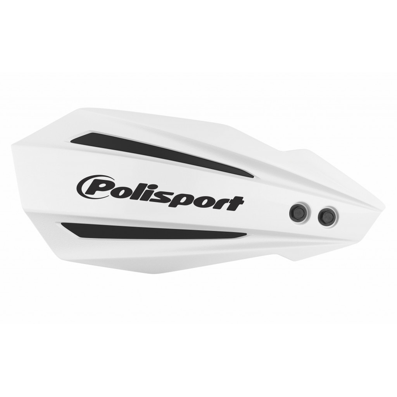 Handguard POLISPORT MX BULLIT with mounting system White