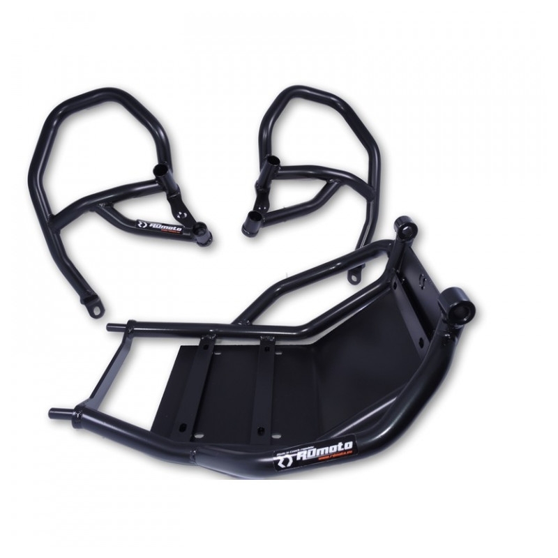 Motor Schutzrahmen RDMOTO schwarz matt upper + lower