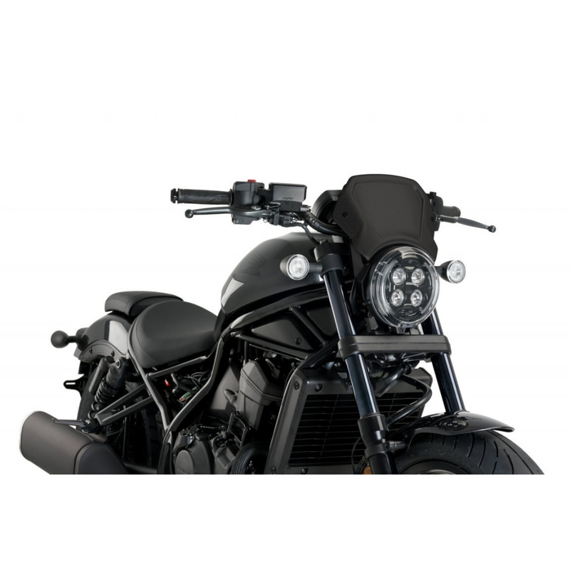 Windschirm PUIG FRONTAL PLATE schwarz Aluminium