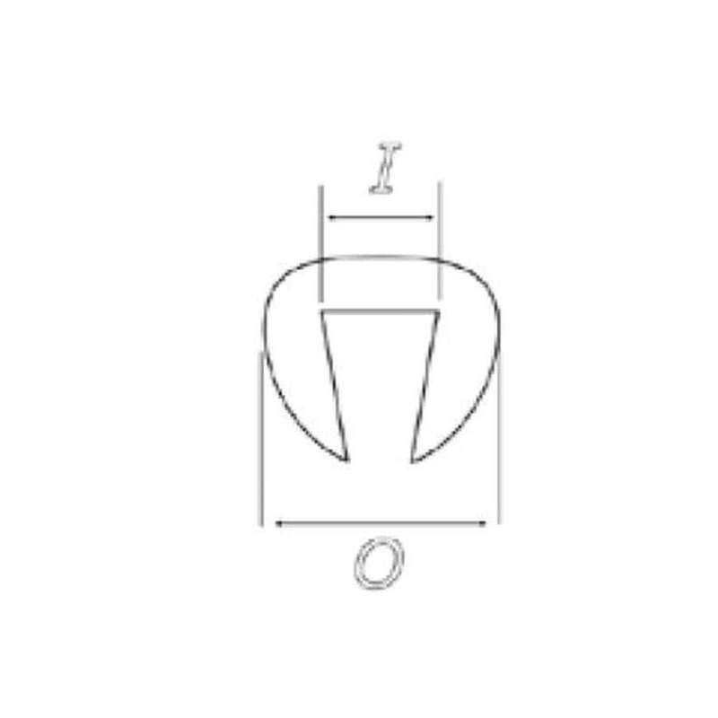 Edge trim PUIG getönt nt:((O x I: 6,2 x 2,6 ))