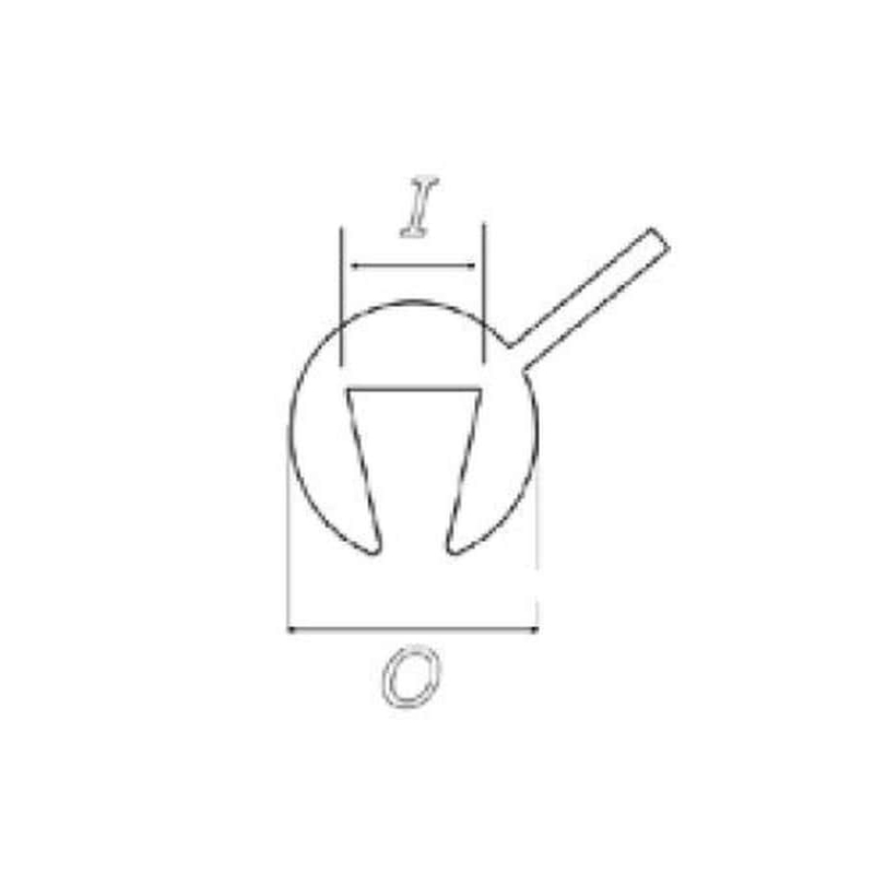 Edge trim PUIG getönt nt:((O x I: 6,2 x 3,6 ))