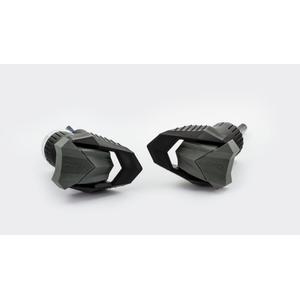 Frame sliders PUIG R19 20450N schwarz black with grey rubber