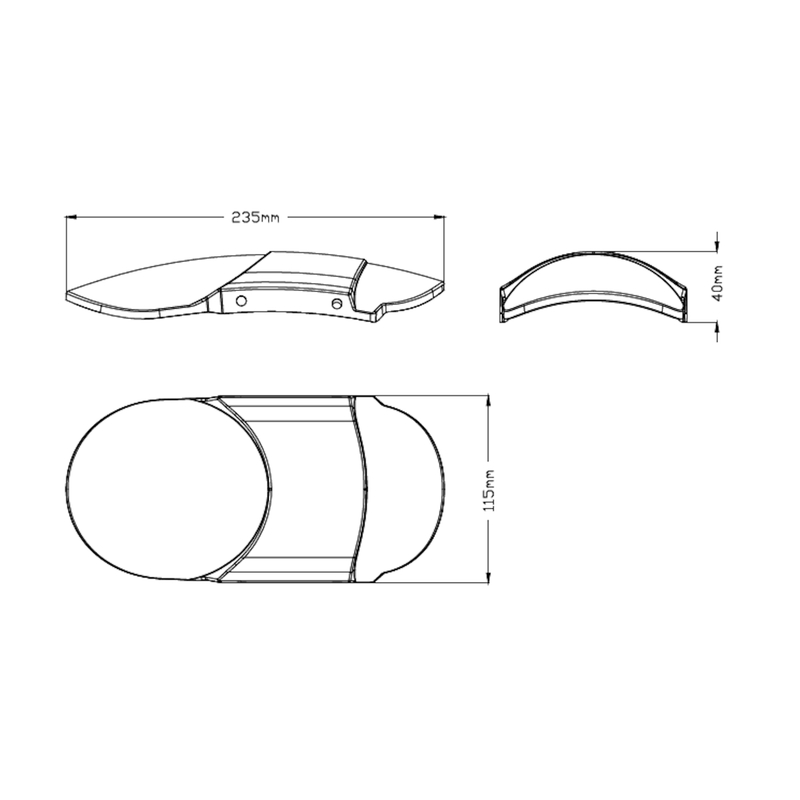 Kotflügel vorn PUIG of aluminium sheet schwarz