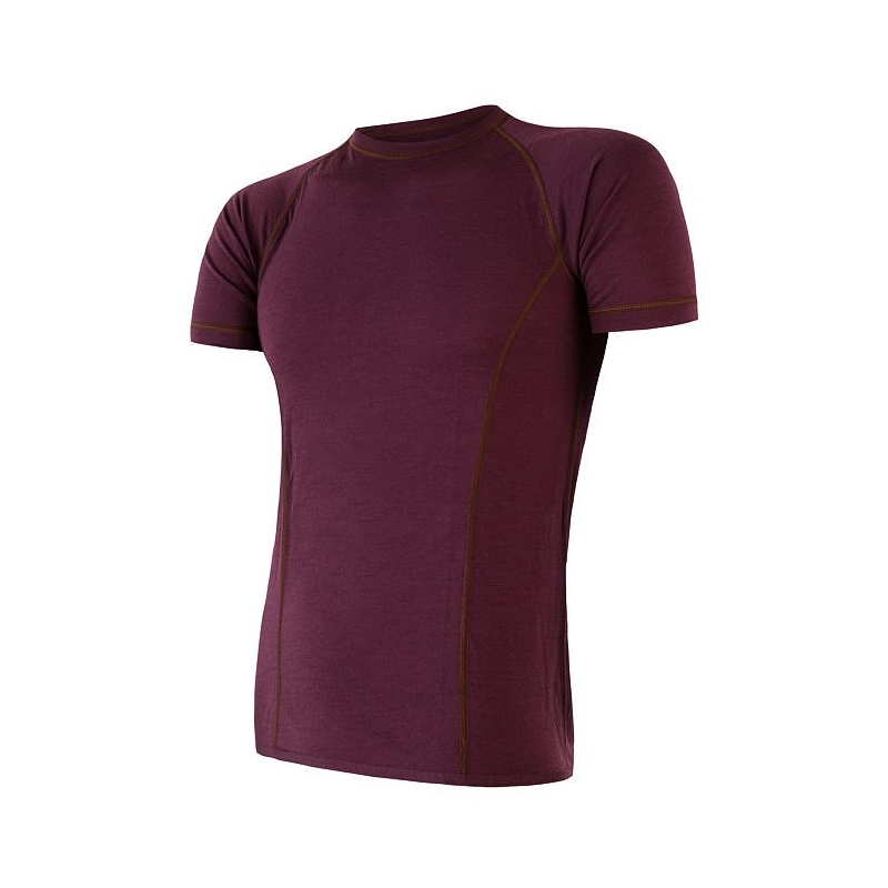 Herren-T-Shirt Sensor Merino Air burgundy Ausverkauf