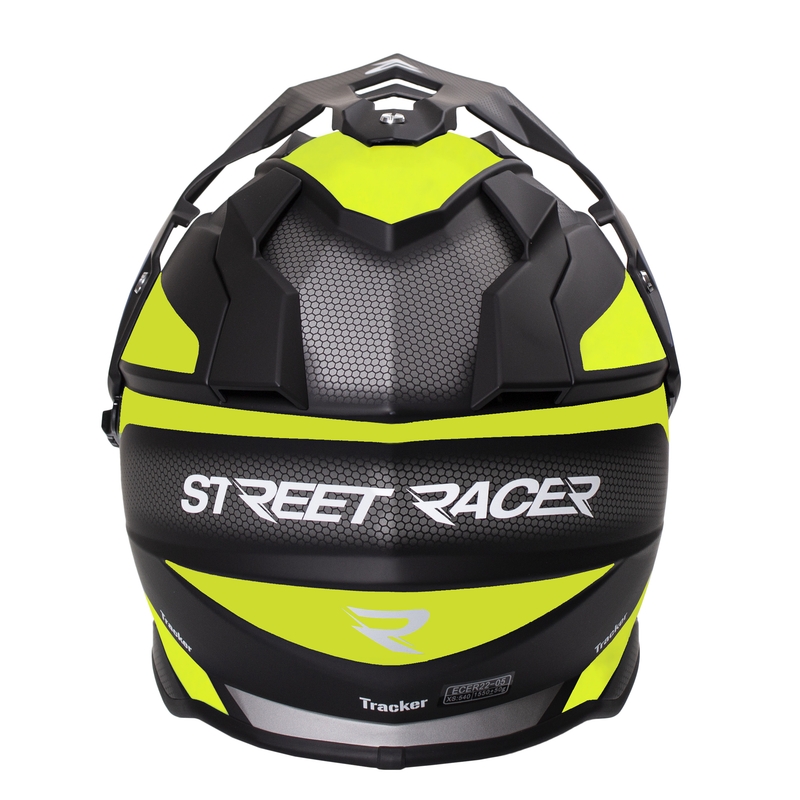 Endurohelm Street Racer Tracker schwarz-fluo gelb