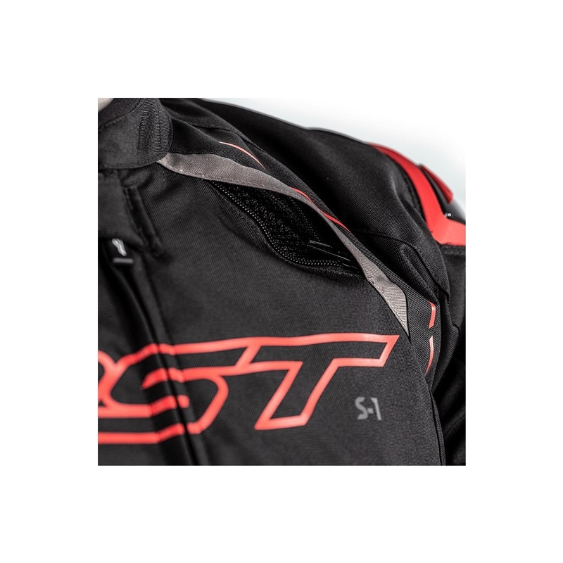 Motorradjacke RST S-1 CE schwarz-grau-rot Ausverkauf