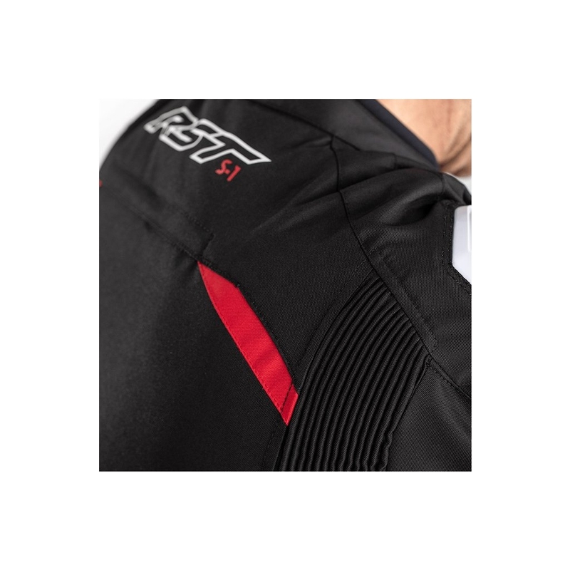 Motorradjacke RST S-1 CE schwarz-rot-weiß Ausverkauf