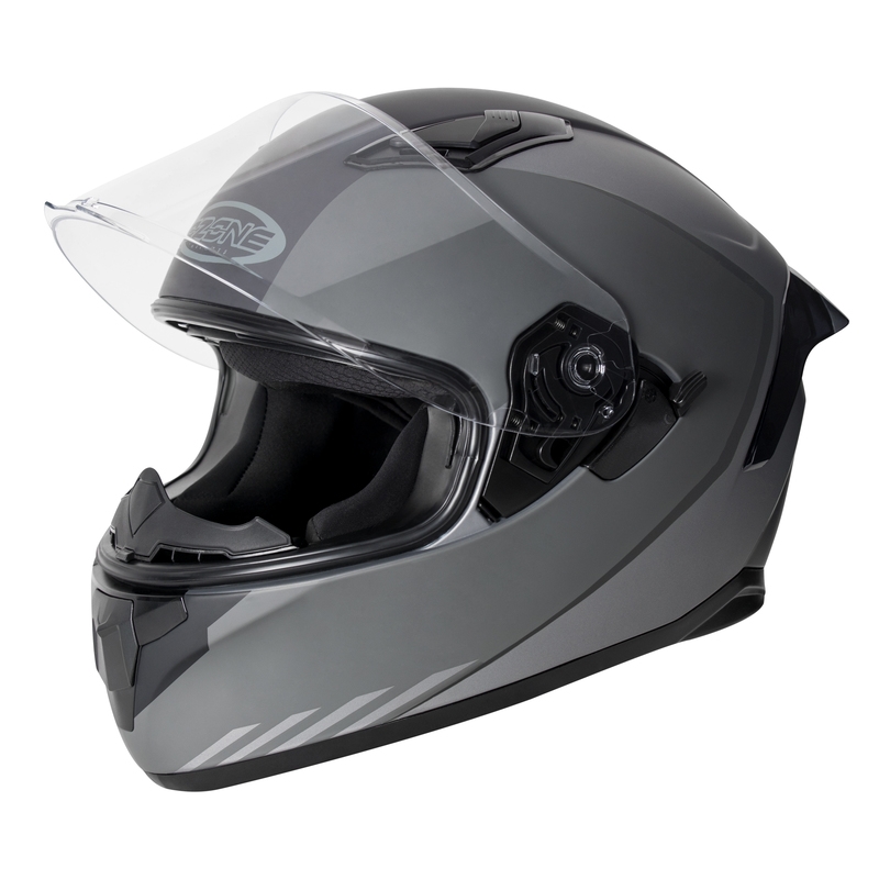 Ozone Sprint Stripe grau Integral Motorradhelm