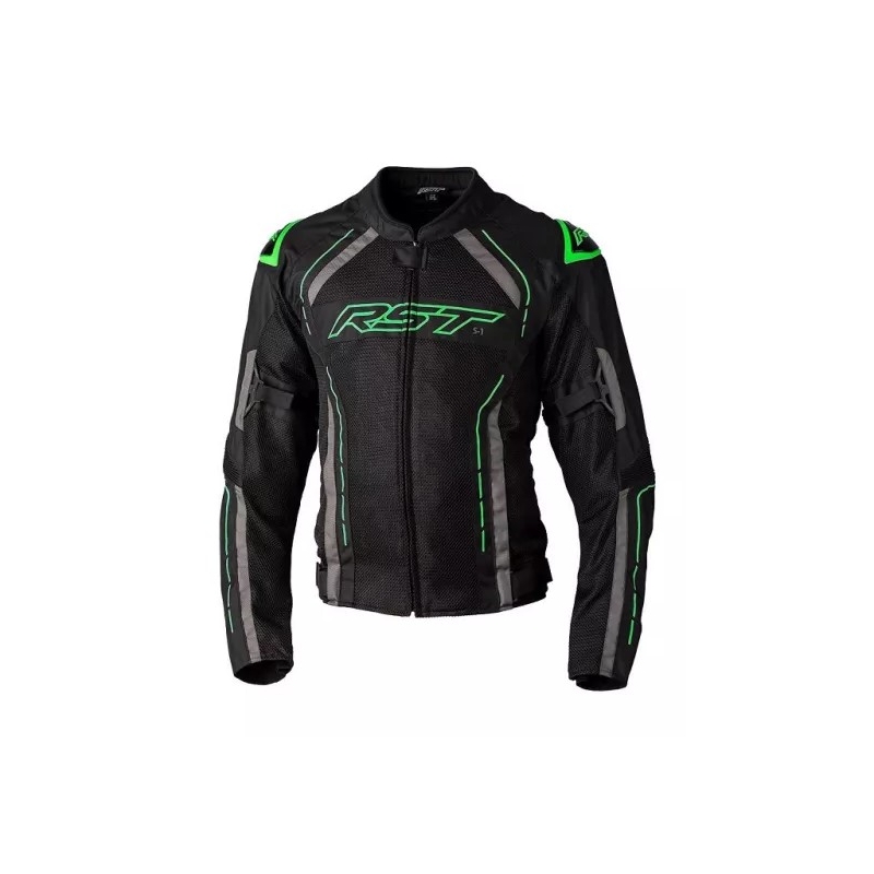 Motorradjacke RST S1 MESH CE schwarz-grau-fluo grün Ausverkauf