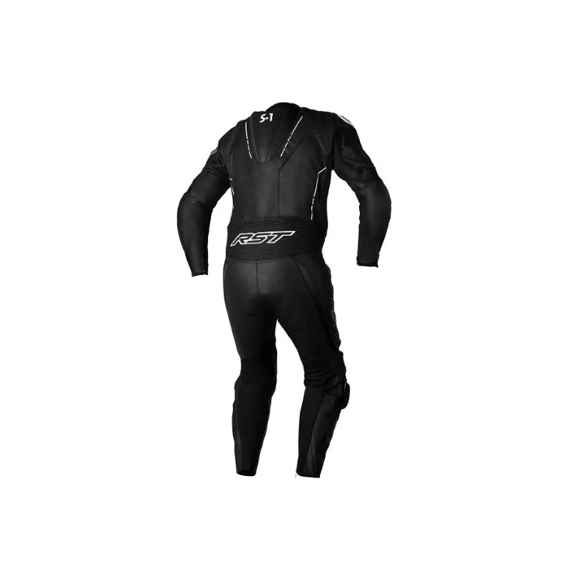Einteiliger Motorradanzug RST S1 CE schwarz und weiß Ausverkauf
