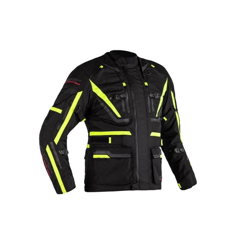 Motorradjacke RST Pro Series Paragon 6 CE schwarz-fluo gelb Ausverkauf