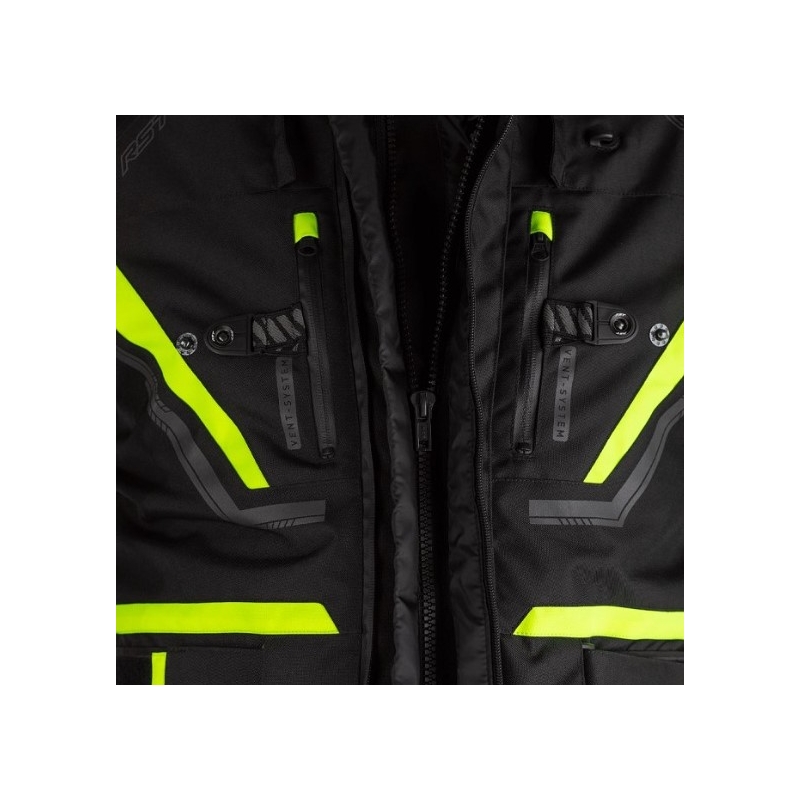 Motorradjacke RST Pro Series Paragon 6 CE schwarz-fluo gelb Ausverkauf