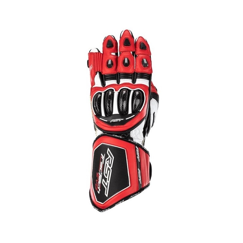 Motorradhandschuhe RST Tractech Evo 4 CE rot-weiß-schwarz Ausverkauf