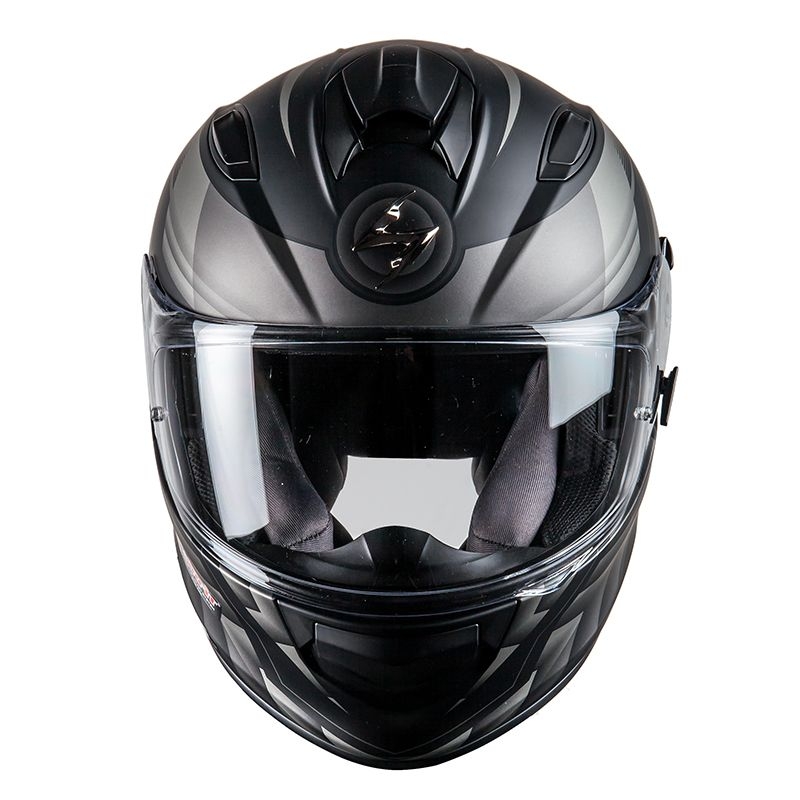 Moto Integralhelm Scorpion EXO-510 Air Scale schwarz-silber Ausverkauf