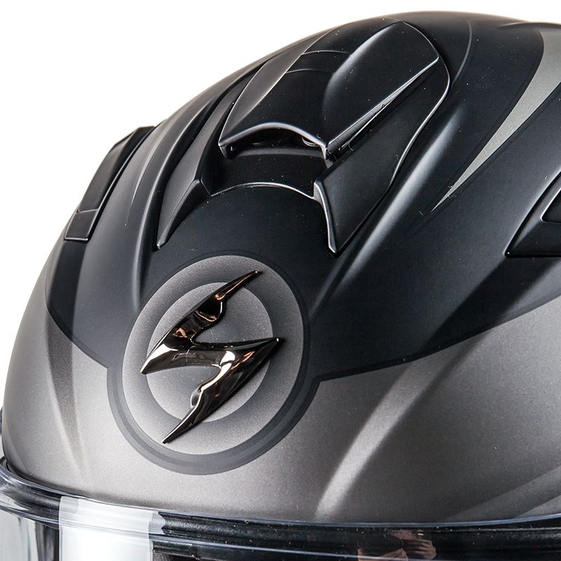 Moto Integralhelm Scorpion EXO-510 Air Scale schwarz-silber Ausverkauf