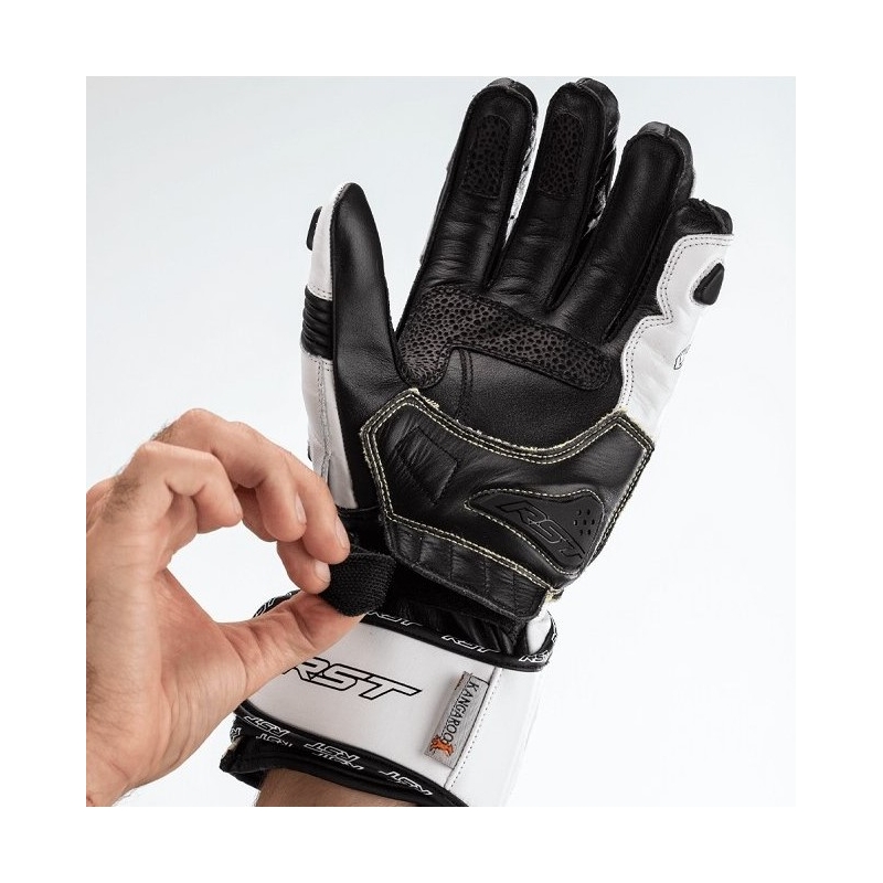 Motorradhandschuhe RST Tractech Evo 4 CE weiß-schwarz Ausverkauf
