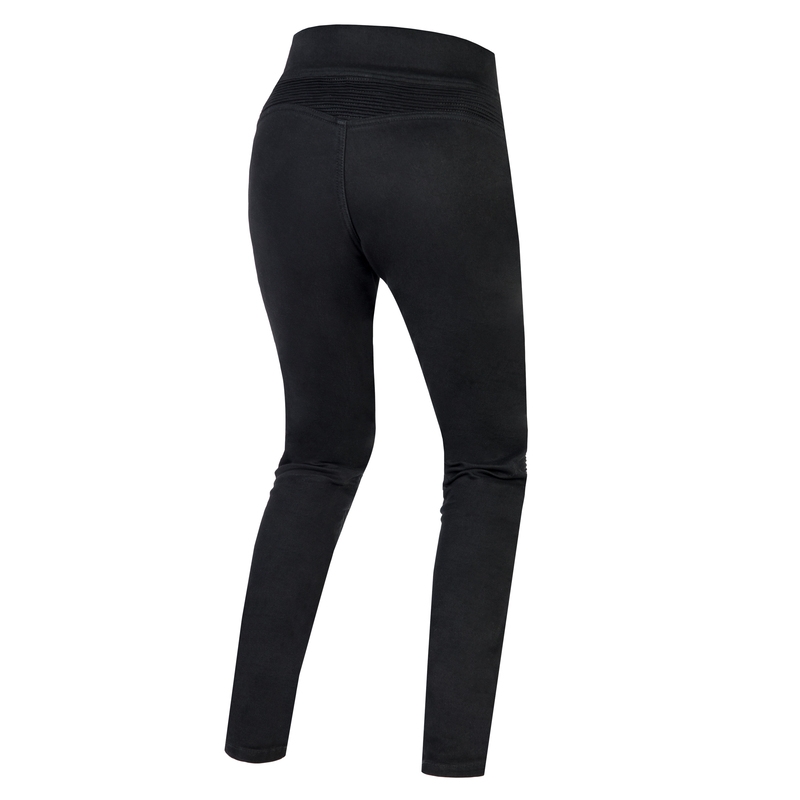 Damen-Motorradleggings Ozone Chica schwarz